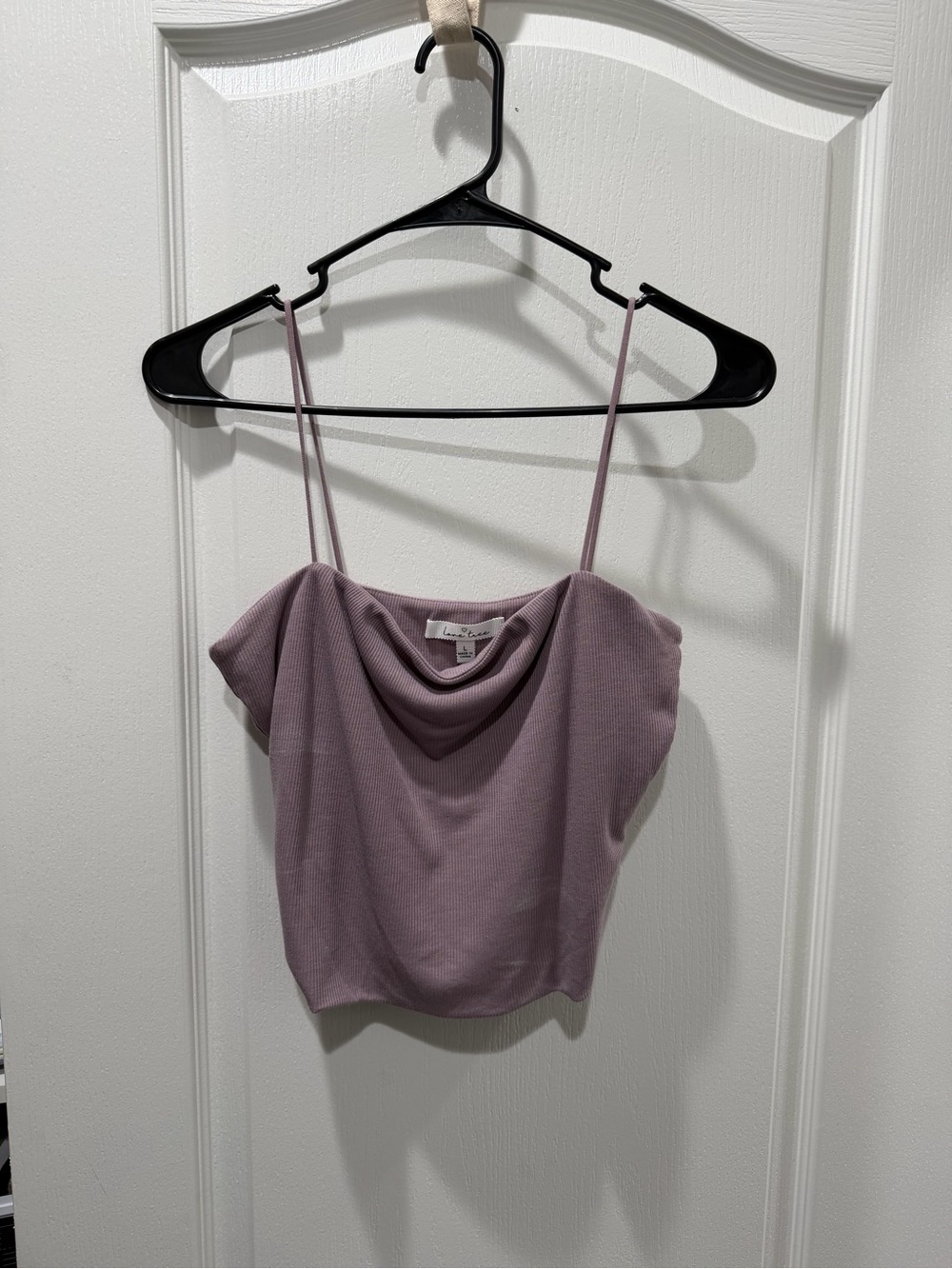 Lilac Square Neck Ribbed Camisole Top